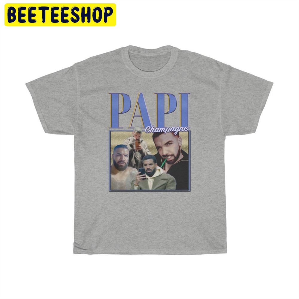 Champagne Papi Homage Retro Vintage Art Unisex T-Shirt Champagne Papi Homage Retro Vintage Art Unisex T-Shirt