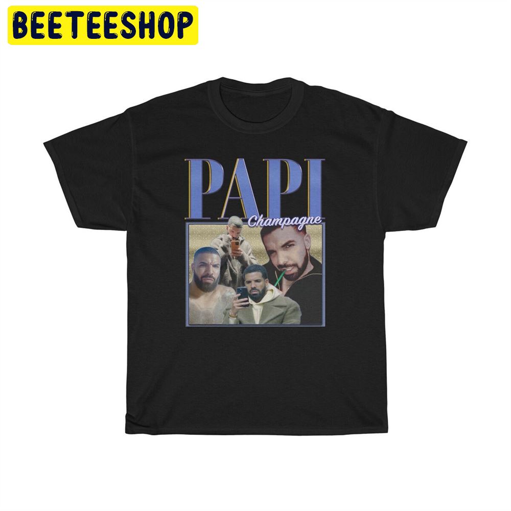 Champagne Papi Homage Retro Vintage Art Unisex T-Shirt Champagne Papi Homage Retro Vintage Art Unisex T-Shirt