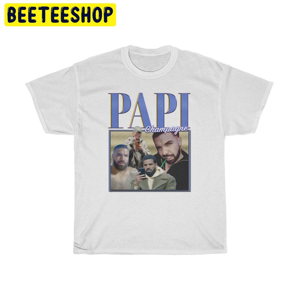 Champagne Papi Homage Retro Vintage Art Unisex T-Shirt Champagne Papi Homage Retro Vintage Art Unisex T-Shirt