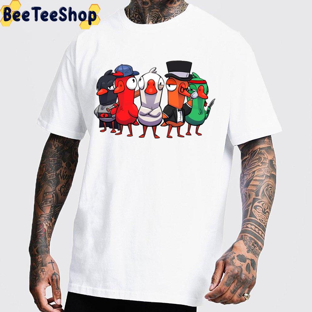 Characters Goose Goose Duck Game Unisex T-Shirt Characters Goose Goose Duck Game Unisex T-Shirt