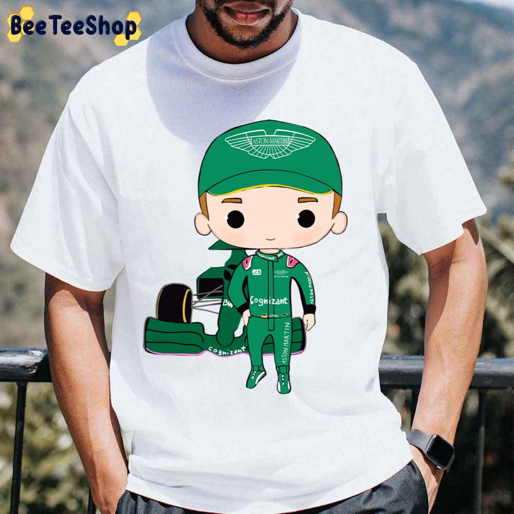 Chibi Sebastian Vettel Racing Unisex T-Shirt Chibi Sebastian Vettel Racing Unisex T-Shirt