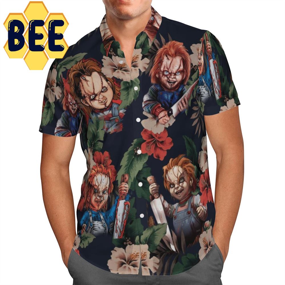 Chucky Hibicus Horror Halloween Hawaiian Shirt Chucky Hibicus Horror Halloween Hawaiian Shirt