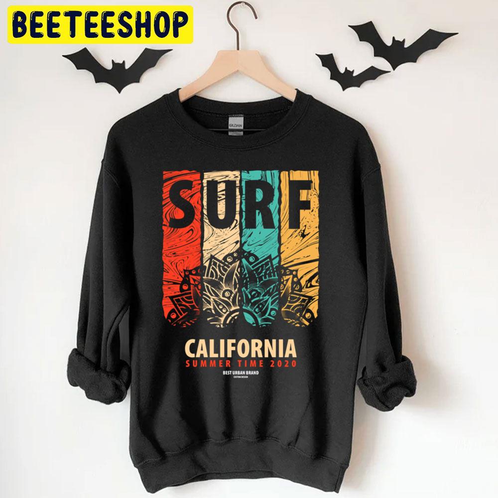 Colorful Surf Seamless Pattern String Surf Halloween Unisex T-Shirt Colorful Surf Seamless Pattern String Surf Halloween Unisex T-Shirt