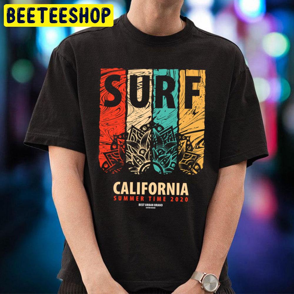 Colorful Surf Seamless Pattern String Surf Halloween Unisex T-Shirt Colorful Surf Seamless Pattern String Surf Halloween Unisex T-Shirt