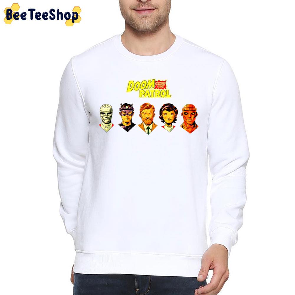 Comics Hero Doom Patrol The World's Strangest Heroes Unisex T-Shirt Comics Hero Doom Patrol The World's Strangest Heroes Unisex T-Shirt