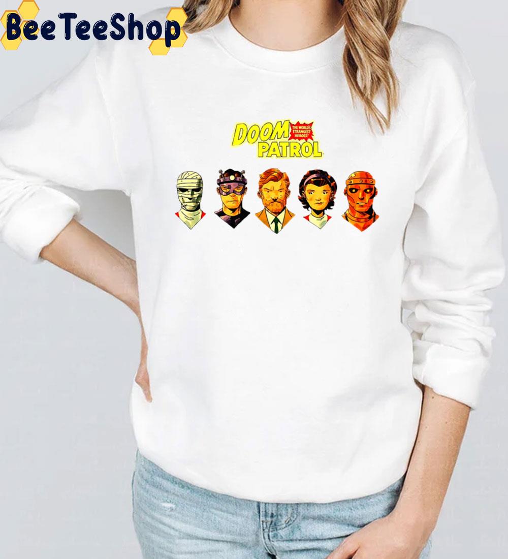 Comics Hero Doom Patrol The World's Strangest Heroes Unisex T-Shirt Comics Hero Doom Patrol The World's Strangest Heroes Unisex T-Shirt