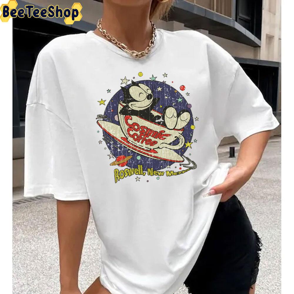 Cosmic Coffee Roswell Vintage Art Unisex T-Shirt Cosmic Coffee Roswell Vintage Art Unisex T-Shirt