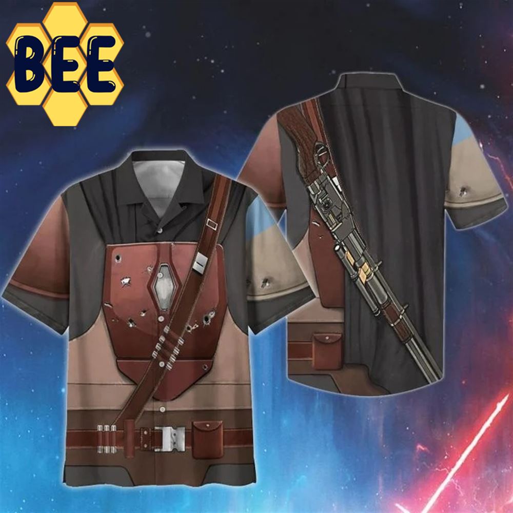 Cosplay Beskar SW Movie Halloween Hawaiian Shirt Cosplay Beskar SW Movie Halloween Hawaiian Shirt