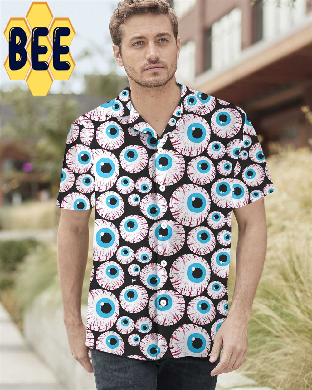 Creepy Eyeballs Halloween Hawaiian Shirt Creepy Eyeballs Halloween Hawaiian Shirt