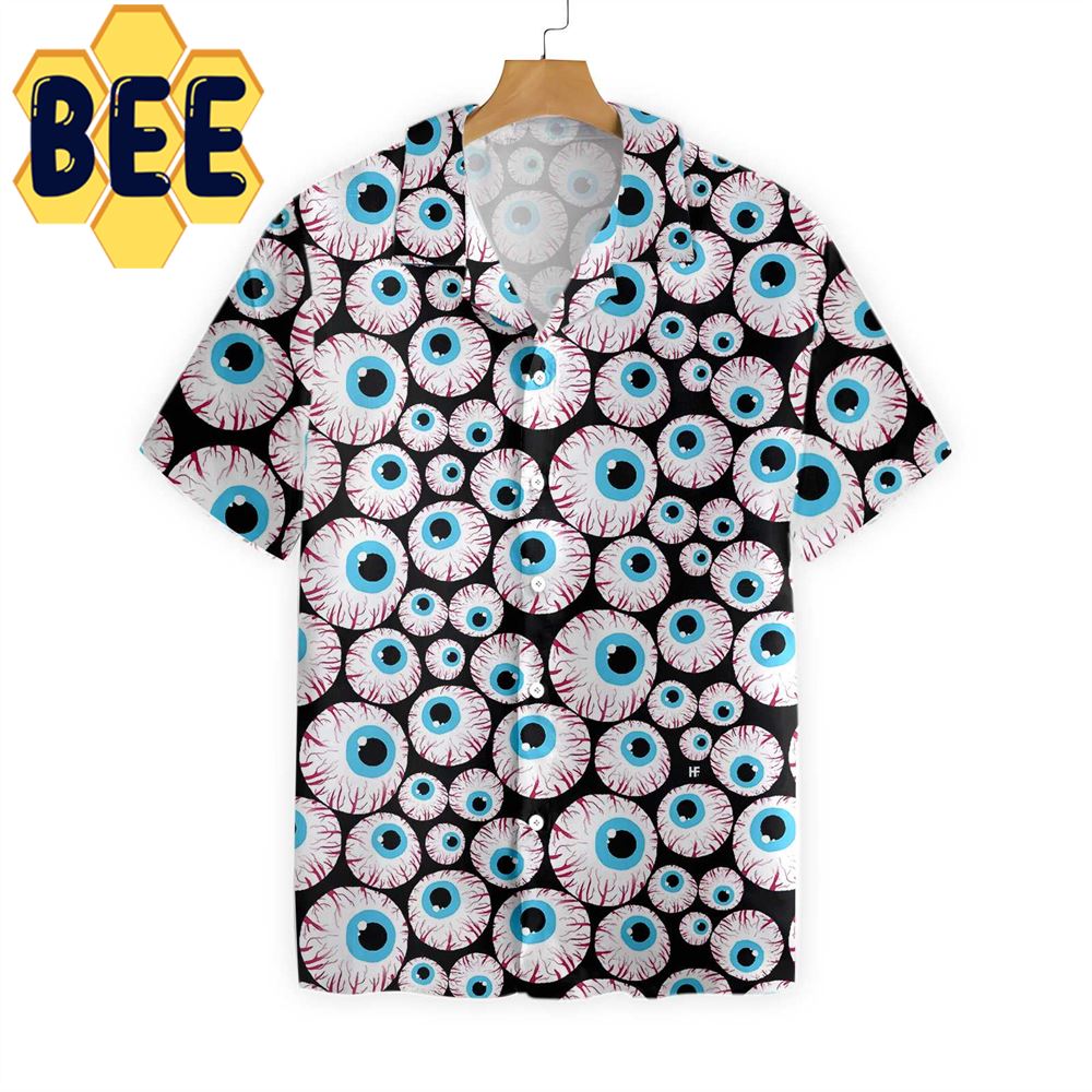 Creepy Eyeballs Halloween Hawaiian Shirt Creepy Eyeballs Halloween Hawaiian Shirt