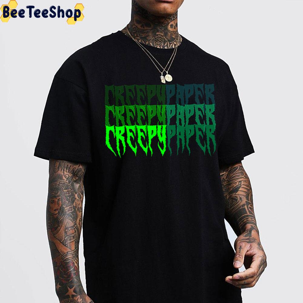 Creepy Paper Halloween Unisex T-Shirt Creepy Paper Halloween Unisex T-Shirt