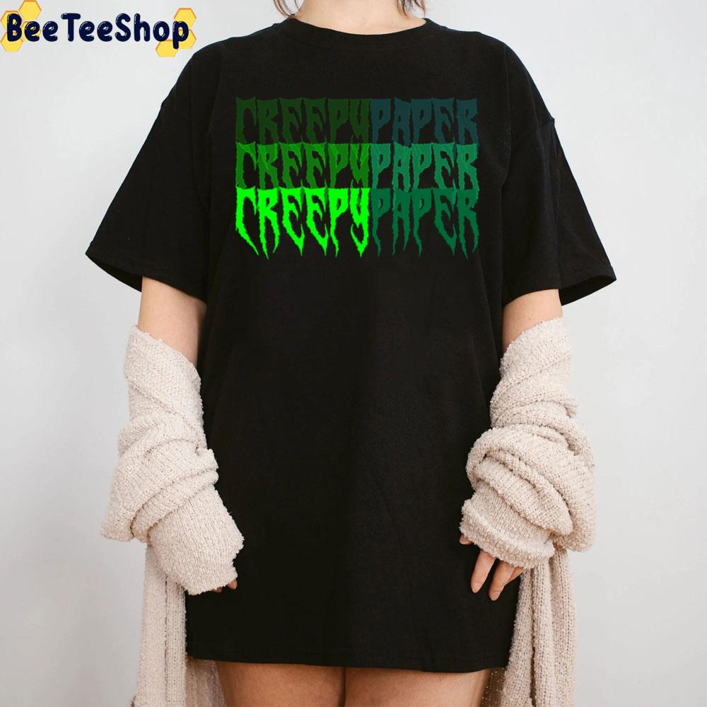Creepy Paper Halloween Unisex T-Shirt Creepy Paper Halloween Unisex T-Shirt
