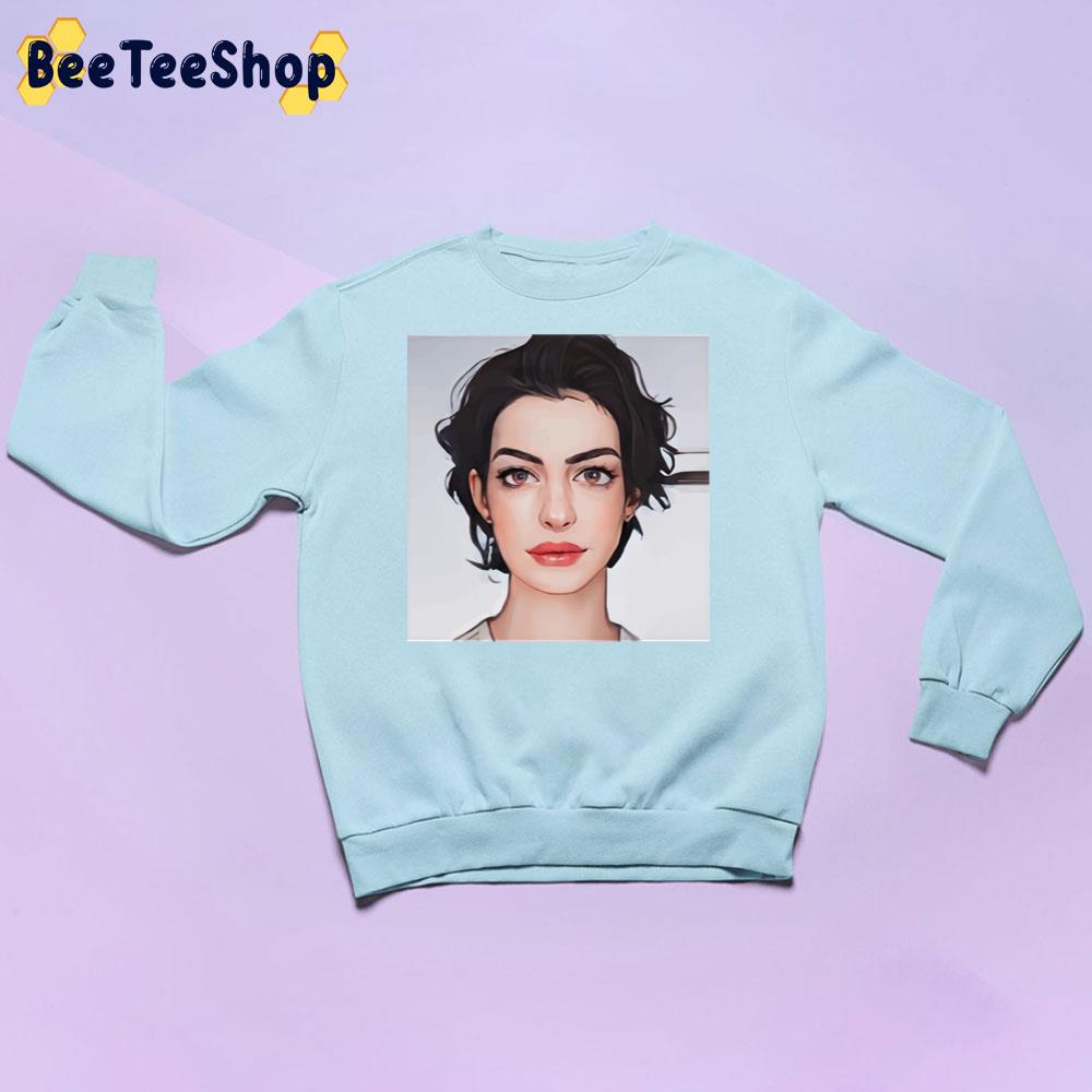Cute Anne Hathaway Unisex Sweatshirt Cute Anne Hathaway Unisex Sweatshirt