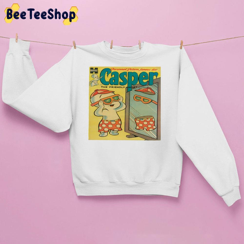 Cute Casper Caricature Halloween Unisex Sweatshirt Cute Casper Caricature Halloween Unisex Sweatshirt