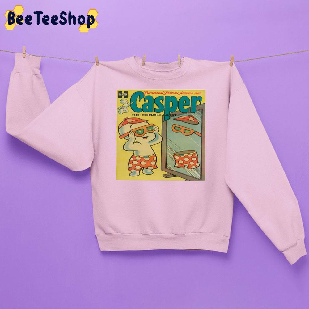 Cute Casper Caricature Halloween Unisex Sweatshirt Cute Casper Caricature Halloween Unisex Sweatshirt