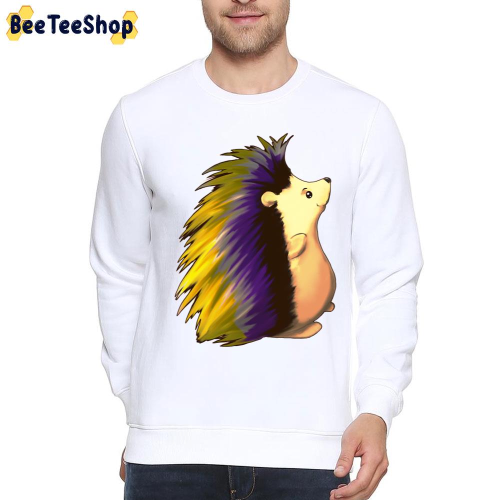 Cute Hedgehog Nonbinary Pride Unisex T-Shirt Cute Hedgehog Nonbinary Pride Unisex T-Shirt