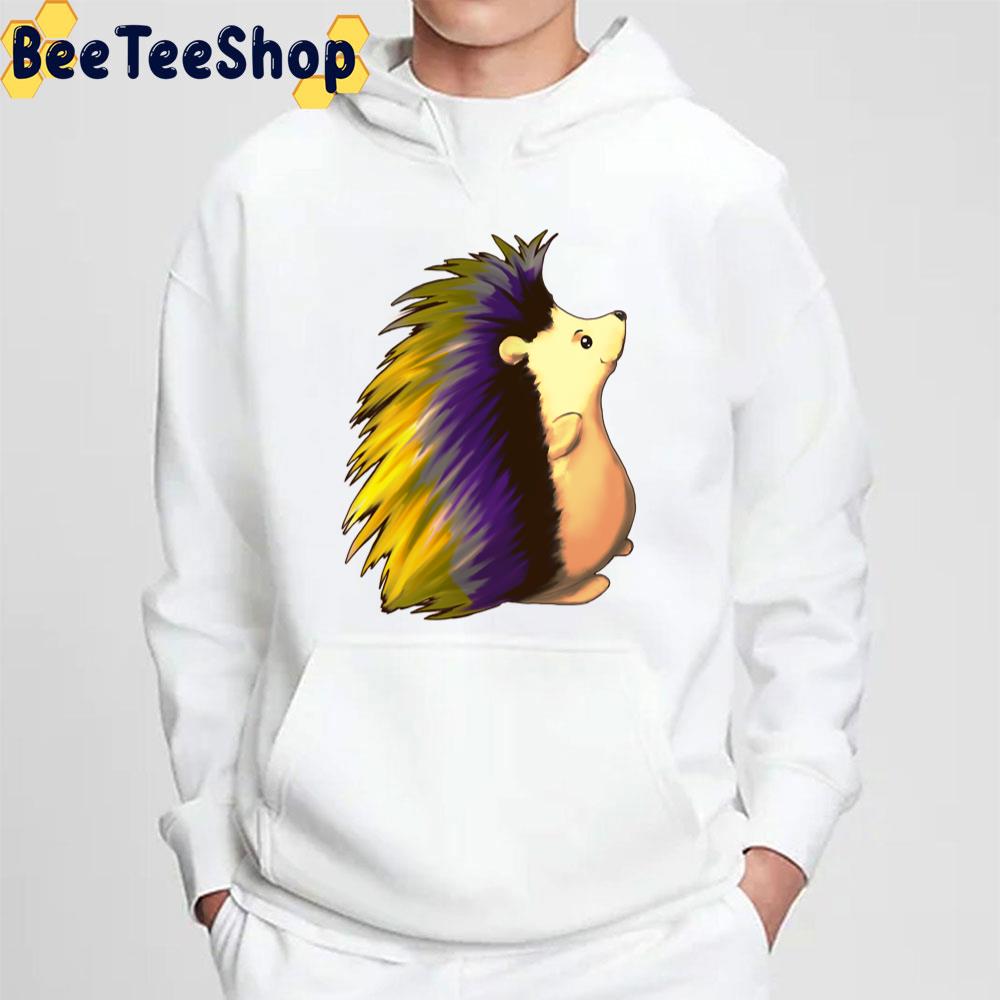 Cute Hedgehog Nonbinary Pride Unisex T-Shirt Cute Hedgehog Nonbinary Pride Unisex T-Shirt