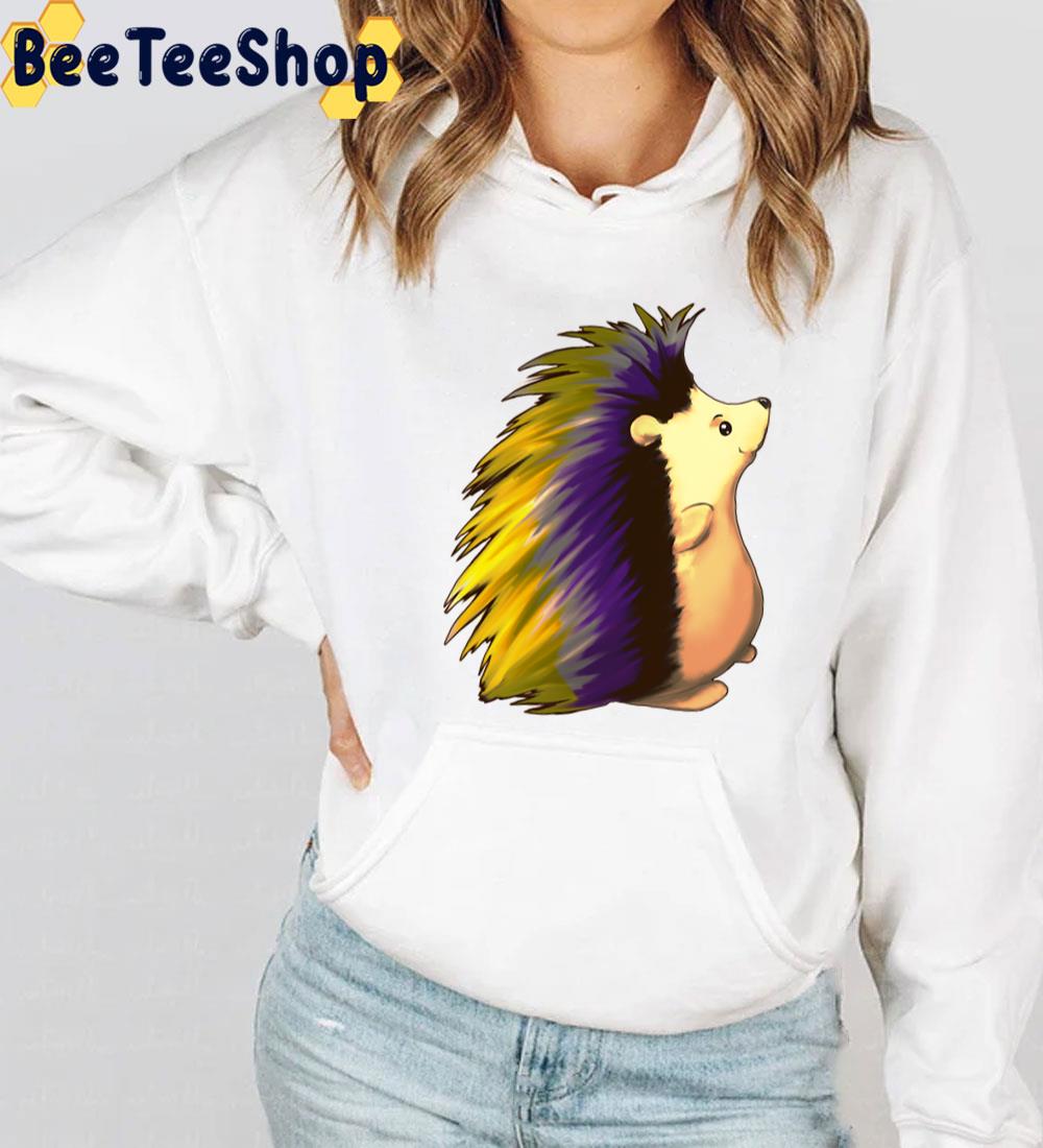 Cute Hedgehog Nonbinary Pride Unisex T-Shirt Cute Hedgehog Nonbinary Pride Unisex T-Shirt