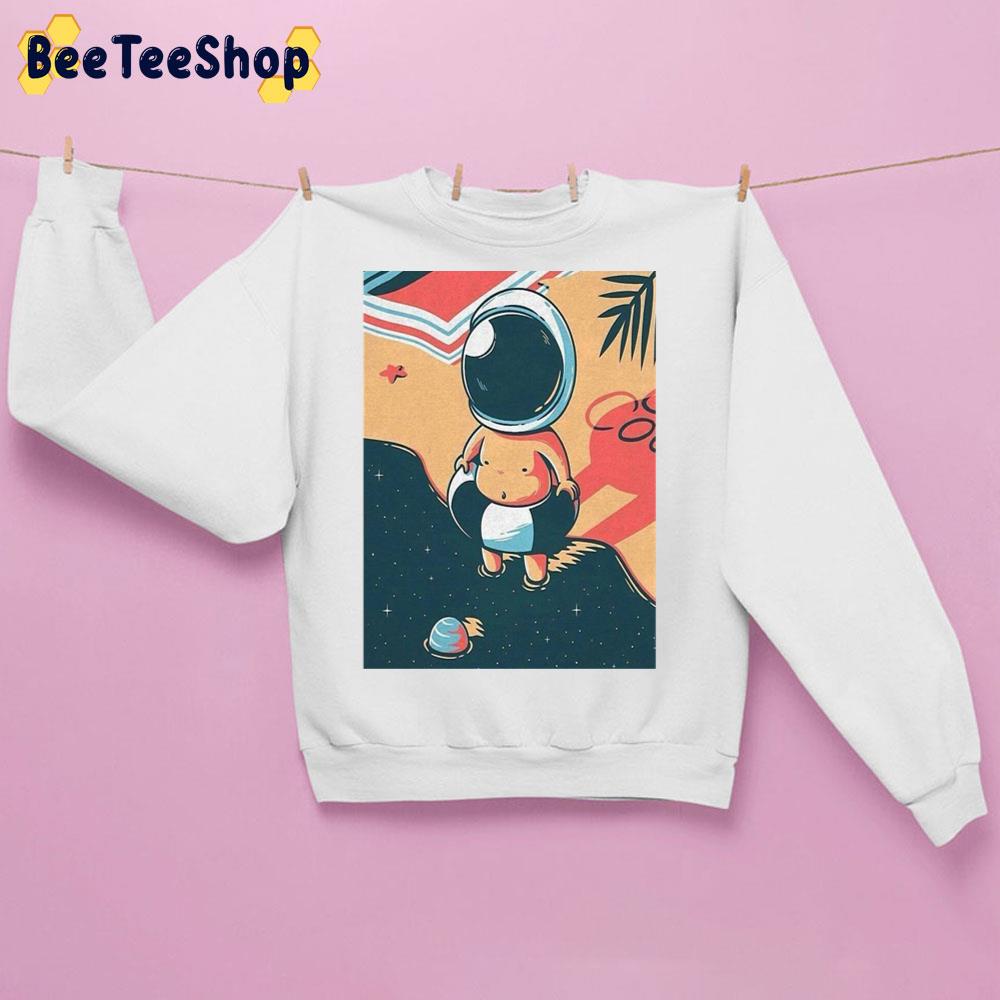 Cute Kid Astronaut Swiming In Space Summer Vibe Unisex Sweatshirt Cute Kid Astronaut Swiming In Space Summer Vibe Unisex Sweatshirt