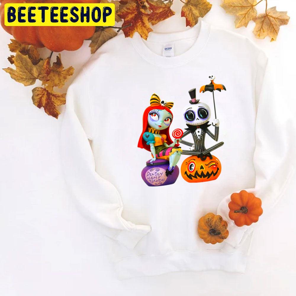 Cute The Nightmare Before Christmas Jack Sally Halloween Unisex T-Shirt Cute The Nightmare Before Christmas Jack Sally Halloween Unisex T-Shirt