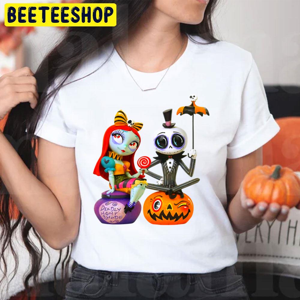 Cute The Nightmare Before Christmas Jack Sally Halloween Unisex T-Shirt Cute The Nightmare Before Christmas Jack Sally Halloween Unisex T-Shirt
