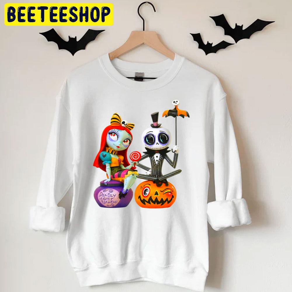 Cute The Nightmare Before Christmas Jack Sally Halloween Unisex T-Shirt Cute The Nightmare Before Christmas Jack Sally Halloween Unisex T-Shirt