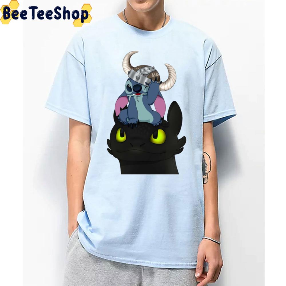 Cute Toothless And Stitch Unisex T-Shirt Cute Toothless And Stitch Unisex T-Shirt