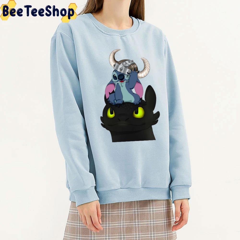 Cute Toothless And Stitch Unisex T-Shirt Cute Toothless And Stitch Unisex T-Shirt