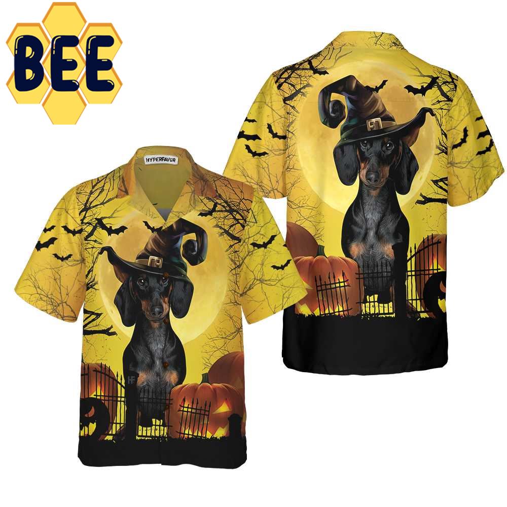 Dachshund Is Never Too Old For Halloween Hawaiian Shirt Dachshund Is Never Too Old For Halloween Hawaiian Shirt