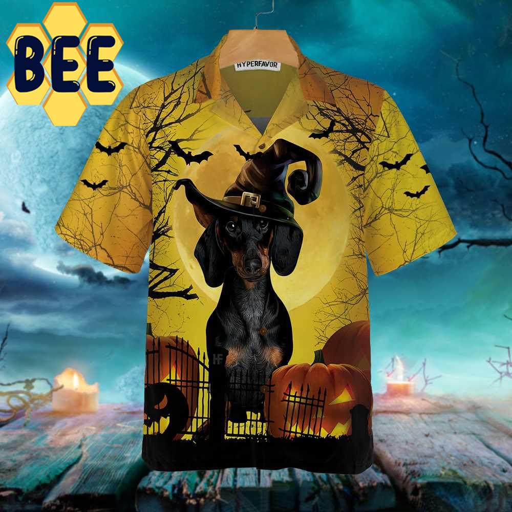 Dachshund Is Never Too Old For Halloween Hawaiian Shirt Dachshund Is Never Too Old For Halloween Hawaiian Shirt