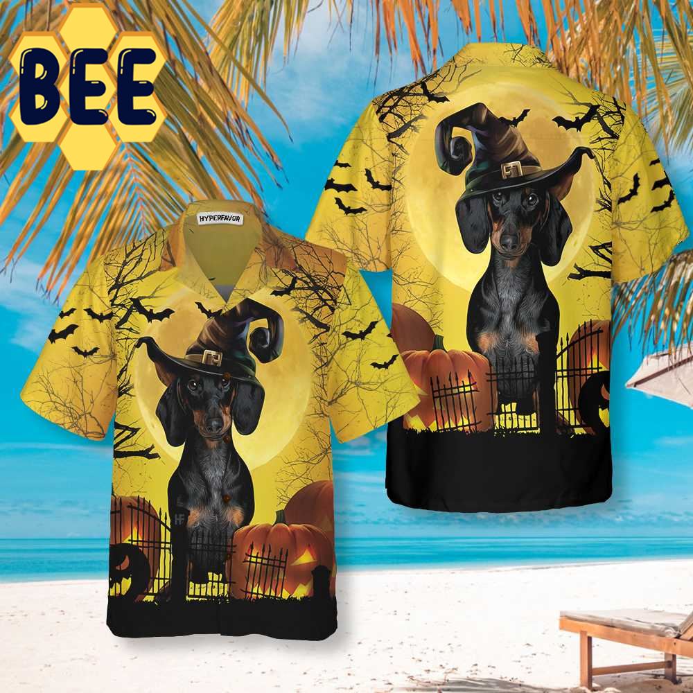 Dachshund Is Never Too Old For Halloween Hawaiian Shirt Dachshund Is Never Too Old For Halloween Hawaiian Shirt