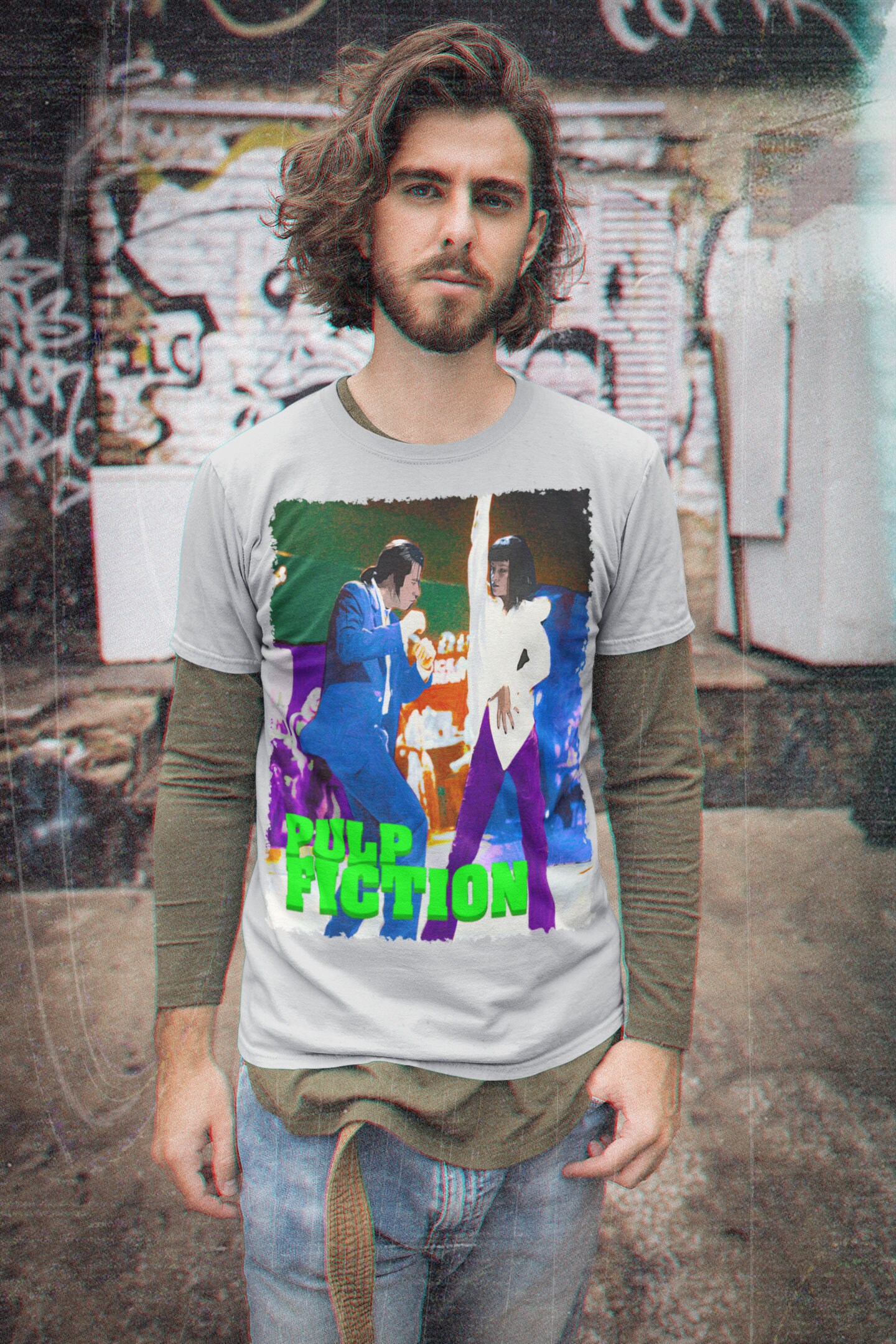 Dancing Pulp Fiction Halloween Unisex T-Shirt Dancing Pulp Fiction Halloween Unisex T-Shirt