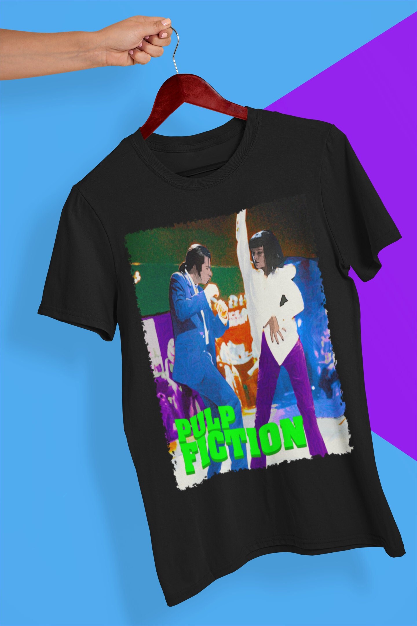 Dancing Pulp Fiction Halloween Unisex T-Shirt Dancing Pulp Fiction Halloween Unisex T-Shirt