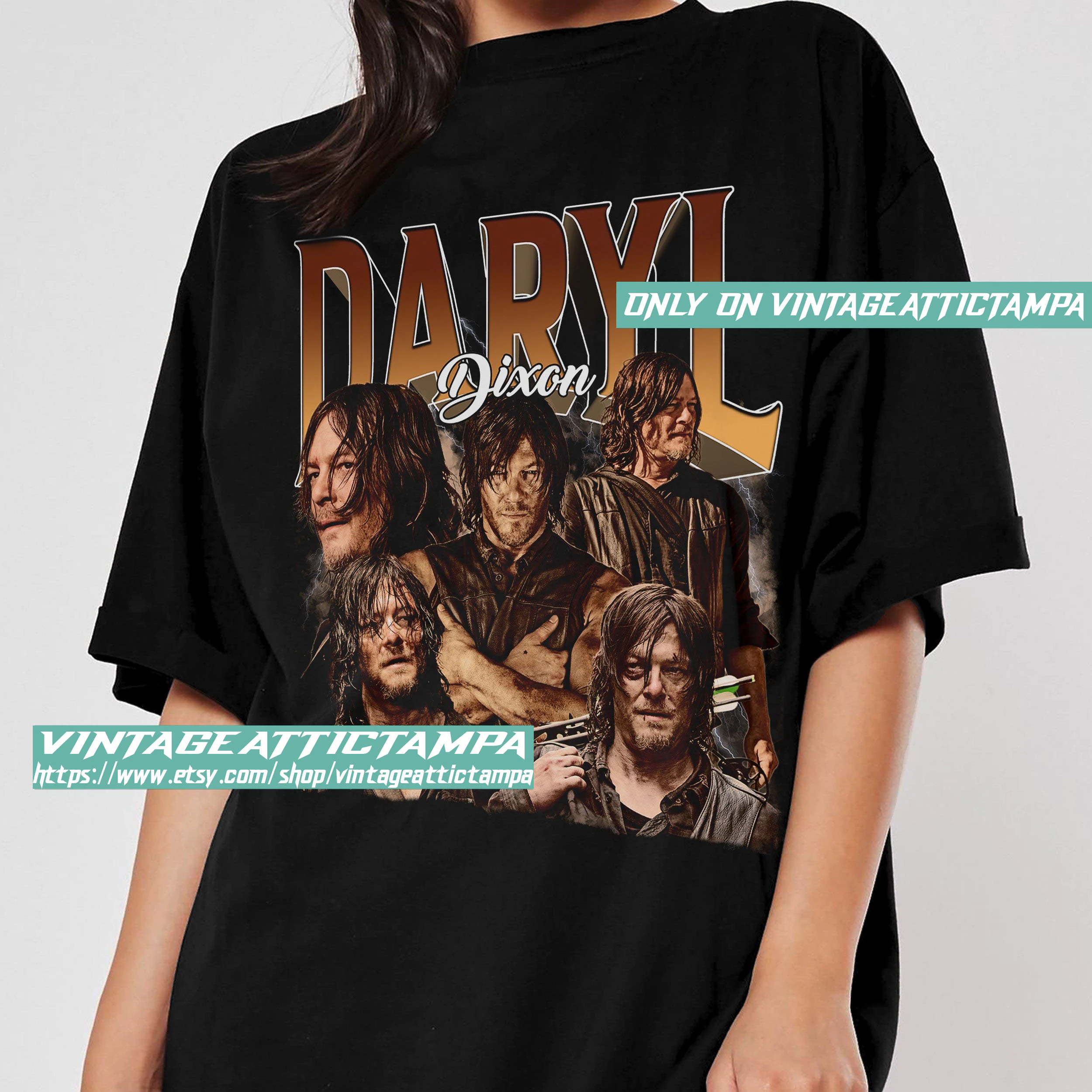 Daryl Dixon Walking Dead Tv Series 90's Trending Vintage Unisex T-Shirt Daryl Dixon Walking Dead Tv Series 90's Trending Vintage Unisex T-Shirt