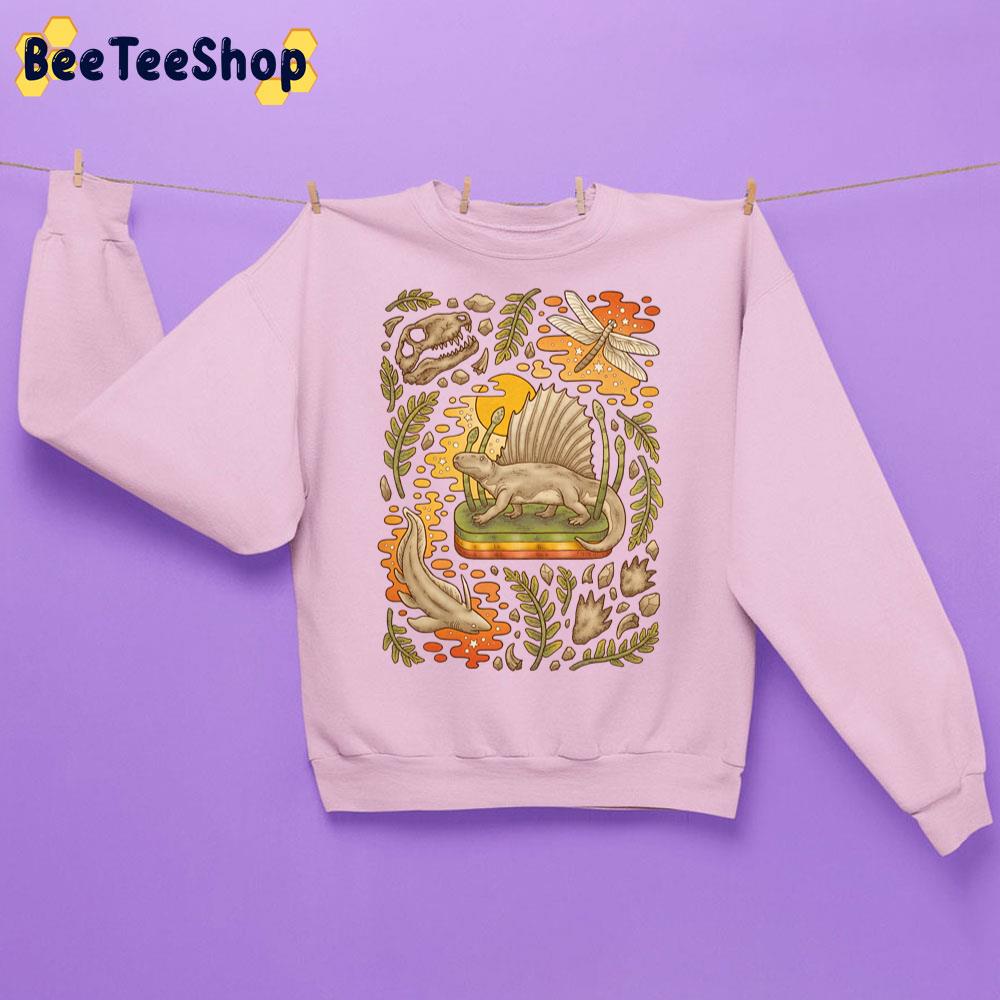 Daydream Dimetrodon Natural History Art Unisex Sweatshirt Daydream Dimetrodon Natural History Art Unisex Sweatshirt