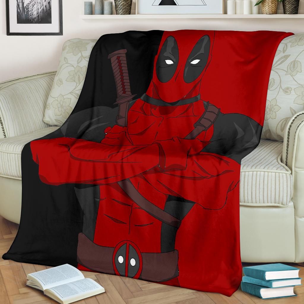 Deadpool Marvel Fleece Blanket Throw Blanket Gift Deadpool Marvel Fleece Blanket Throw Blanket Gift