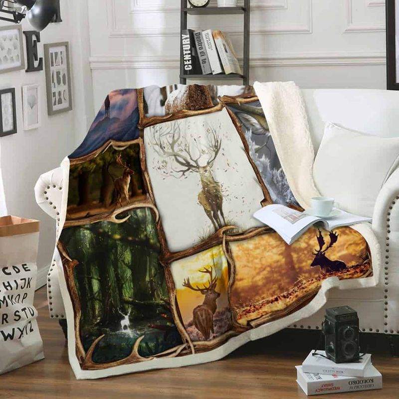 Deer Premium Comfy Sofa Throw Blanket Deer Premium Comfy Sofa Throw Blanket