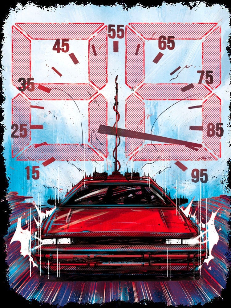 Digital Art Back To The Future Halloween Unisex T-Shirt Digital Art Back To The Future Halloween Unisex T-Shirt