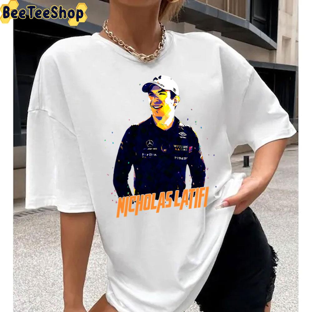 Digital Art Nicholas Latifi Racer Unisex T-Shirt Digital Art Nicholas Latifi Racer Unisex T-Shirt