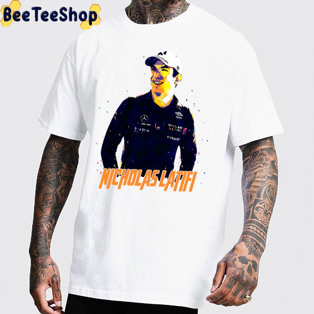 Digital Art Nicholas Latifi Racer Unisex T-Shirt Digital Art Nicholas Latifi Racer Unisex T-Shirt