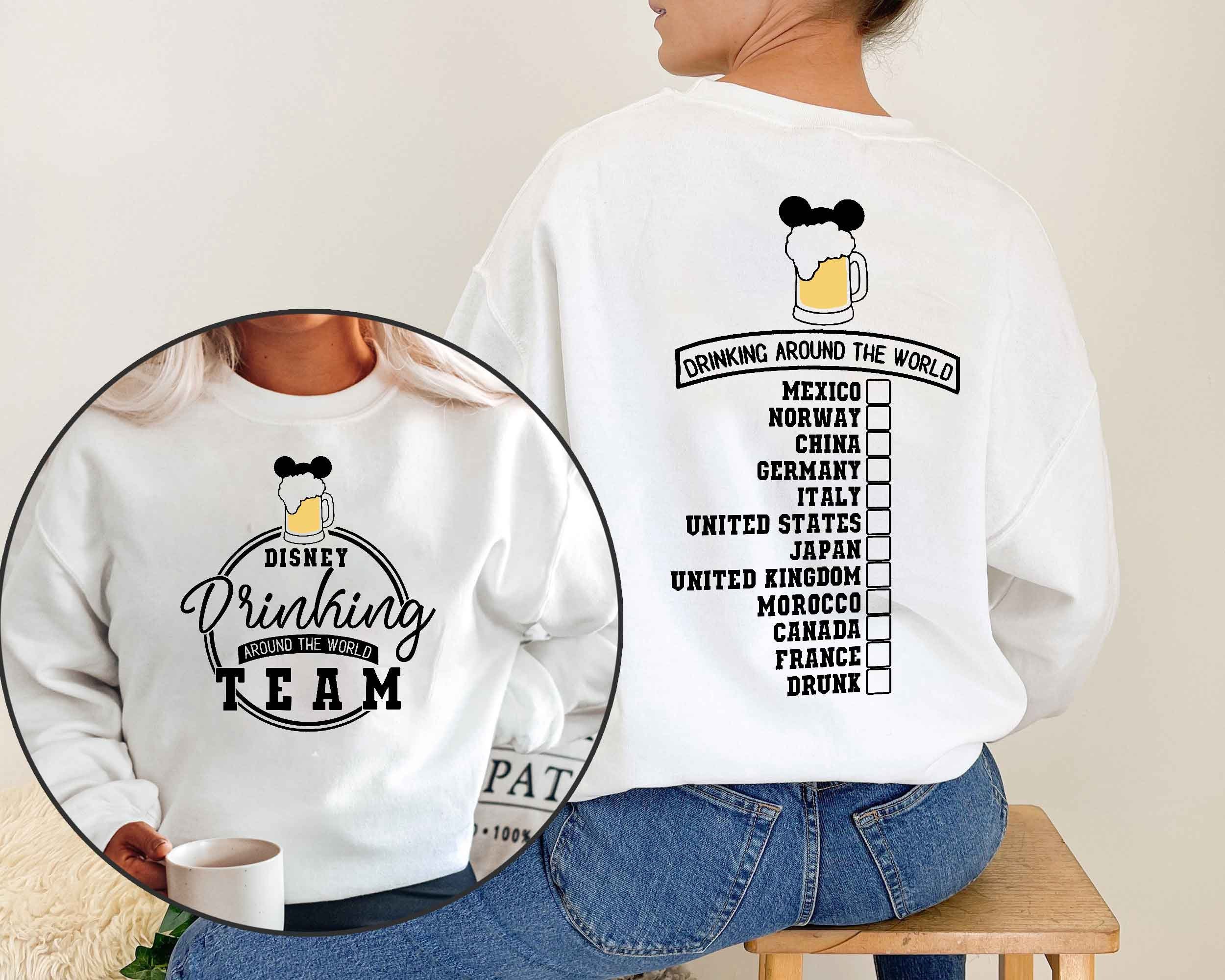 Disney Drinking Around The World Unisex Sweatshirt Disney Drinking Around The World Unisex Sweatshirt