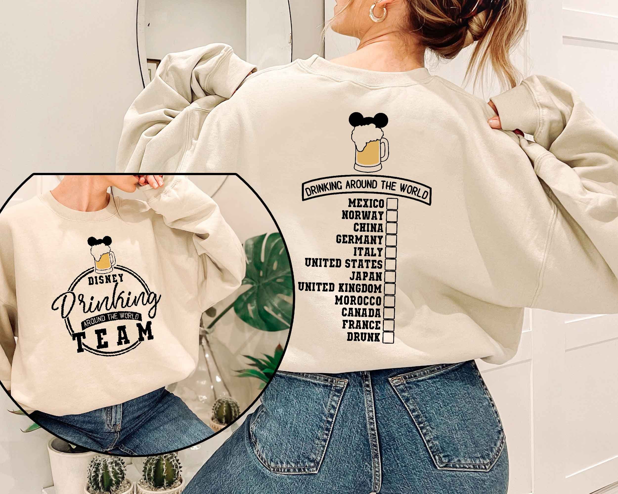 Disney Drinking Around The World Unisex Sweatshirt Disney Drinking Around The World Unisex Sweatshirt