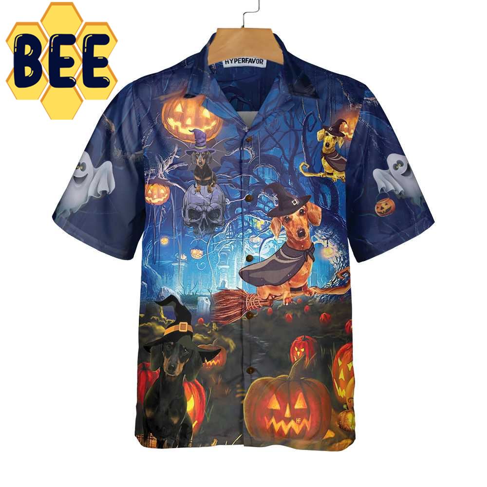 Dog The Witch For Halloween Hawaiian Shirt Dog The Witch For Halloween Hawaiian Shirt
