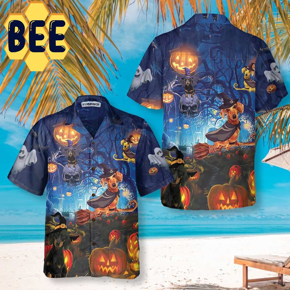 Dog The Witch For Halloween Hawaiian Shirt Dog The Witch For Halloween Hawaiian Shirt