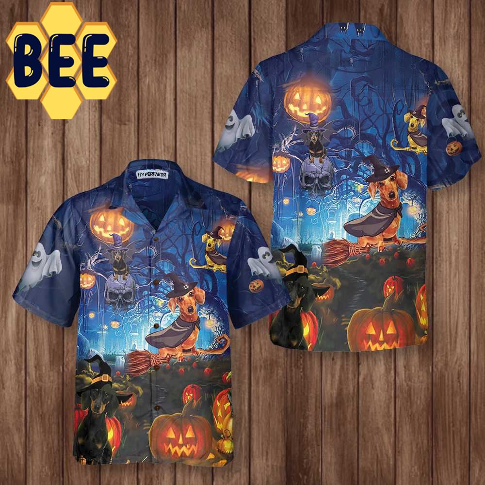 Dog The Witch For Halloween Hawaiian Shirt Dog The Witch For Halloween Hawaiian Shirt