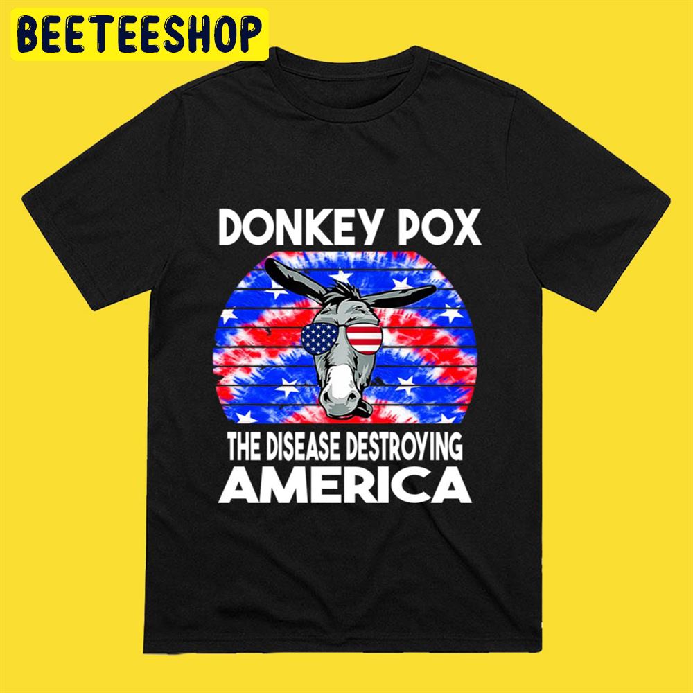 Donkey Pox The Disease Destroying America Retro Art Unisex T-Shirt Donkey Pox The Disease Destroying America Retro Art Unisex T-Shirt