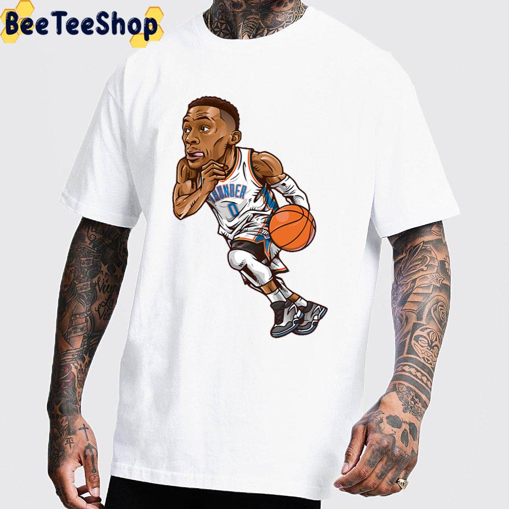 Draw Chibi Russell Westbrook Basketball Unisex T-Shirt Draw Chibi Russell Westbrook Basketball Unisex T-Shirt