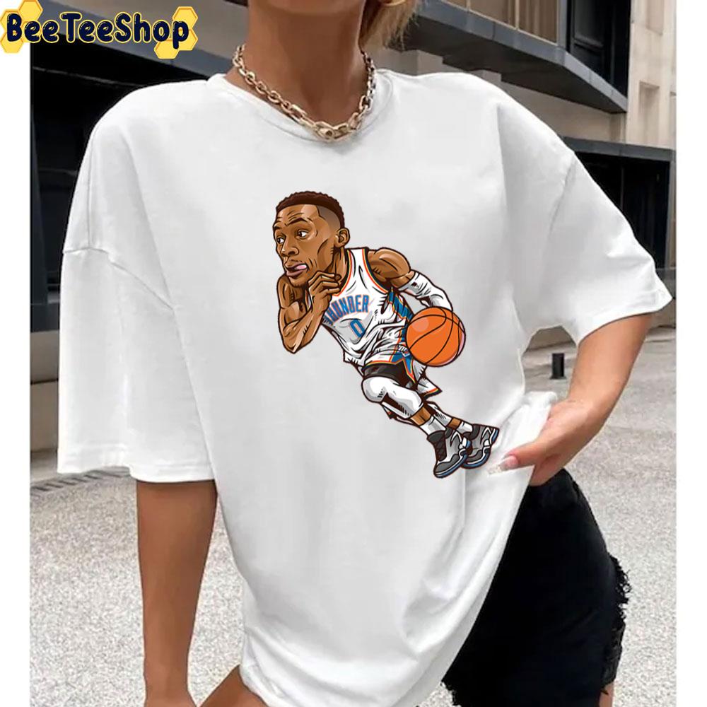 Draw Chibi Russell Westbrook Basketball Unisex T-Shirt Draw Chibi Russell Westbrook Basketball Unisex T-Shirt