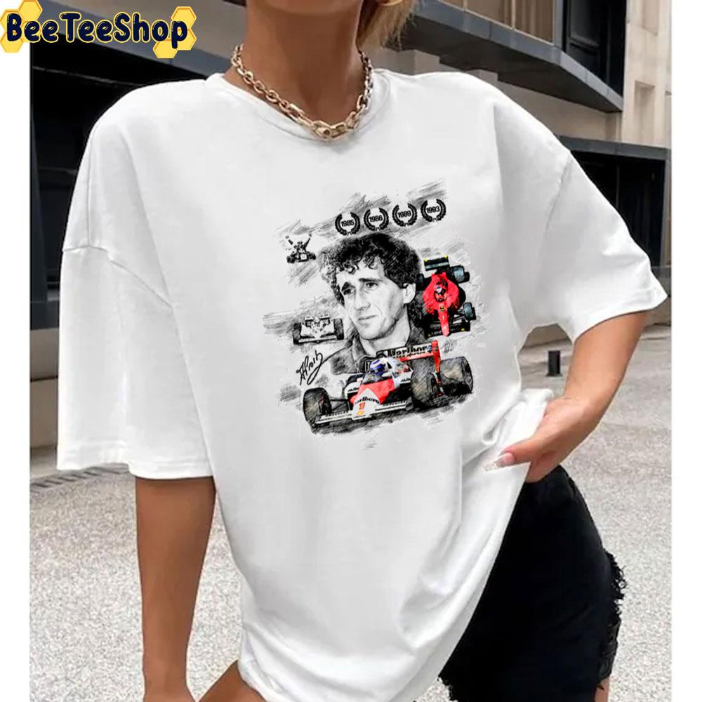 Drawing Art Alain Prost Racing Unisex T-Shirt Drawing Art Alain Prost Racing Unisex T-Shirt