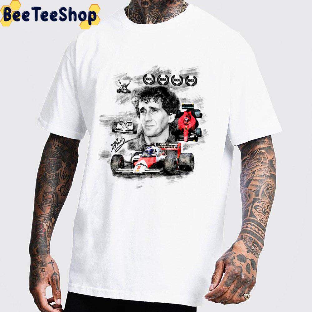 Drawing Art Alain Prost Racing Unisex T-Shirt Drawing Art Alain Prost Racing Unisex T-Shirt